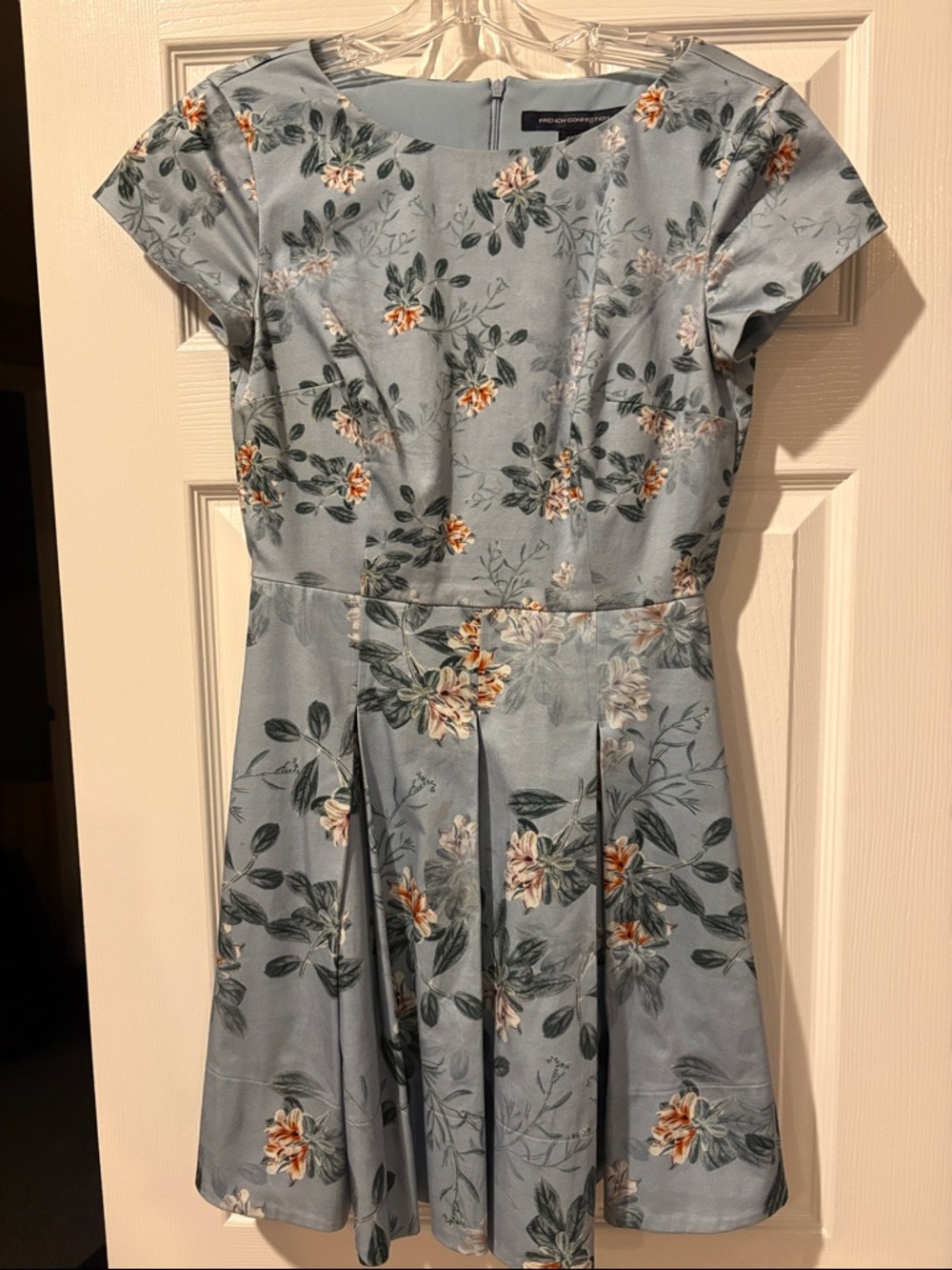 French Connection Pale Blue Women's Dress Label Detail